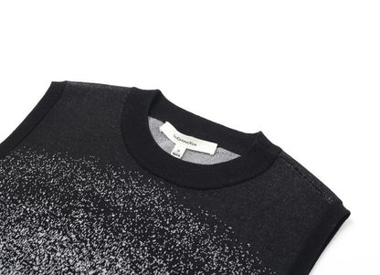 ZHUCHONGYUN Round Opening Jacquard Close-up Sleeveless Dress-GIN.