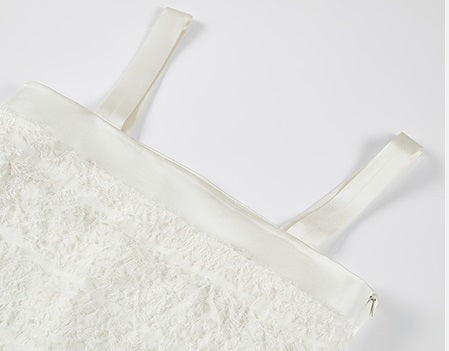 COMME MOI Lv Yan designer summer women's clothing short texture stitched satin suspenders - WREN ?