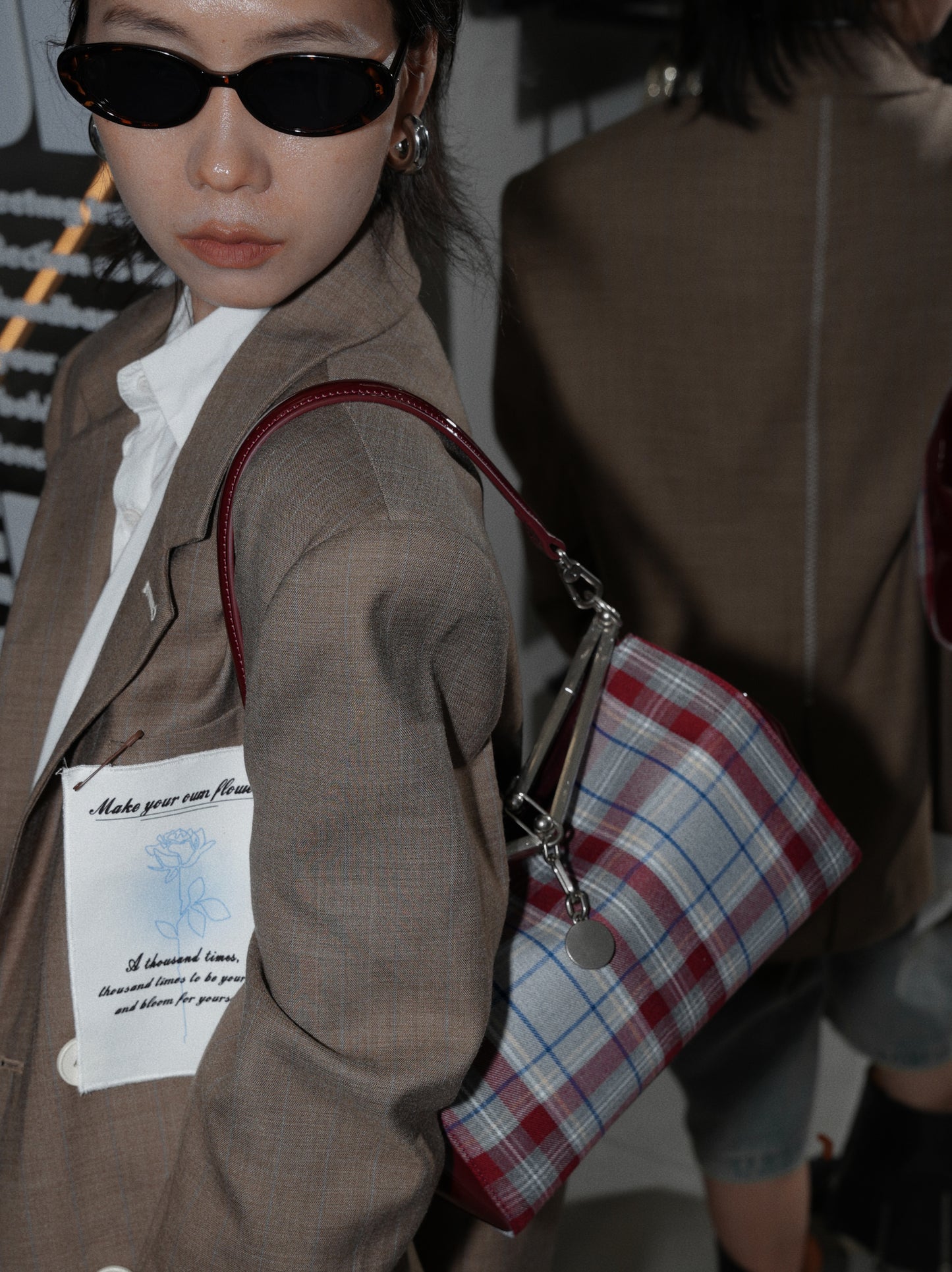 IUBALLET Classy Vintage Plaid Arm Bag - MALDAVIES.