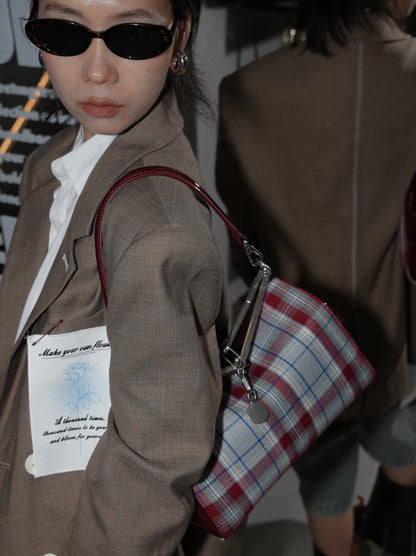 IUBALLET Classy Vintage Plaid Arm Bag - MALDAVIES.