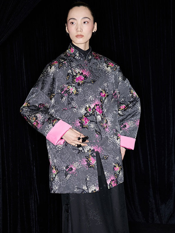 M essential Ma Kai designer Cherry Blossom Print  Pipa Jacket - NAIL.