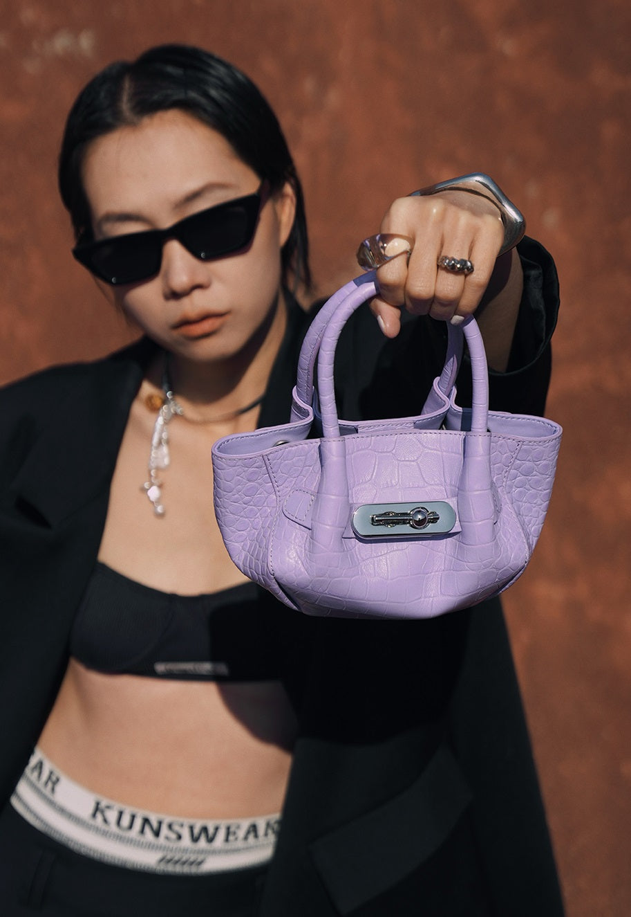 IUBALLET Leather Mini Bucket Bag - PEOPLE.