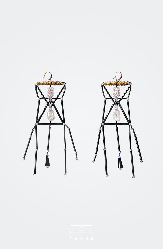 TUYUE sense swaying beaded handmade earrings - LEGEND.
