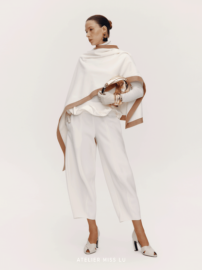 ATELIER MISS LU [After the Drama] New Artistic Scimitar Silhouette Pants - GRAT.