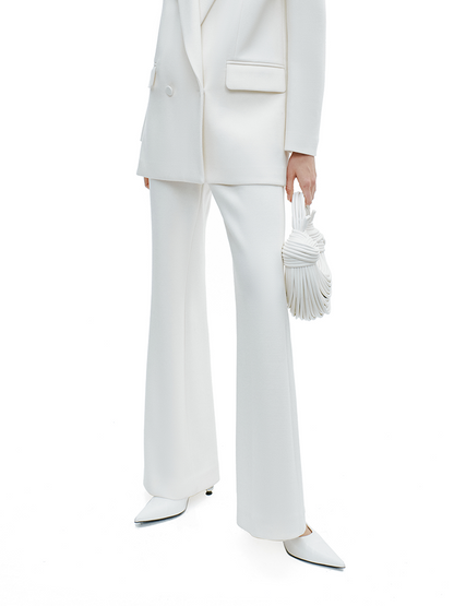 YES BY YESIR white long suit and pant set - ICY.
