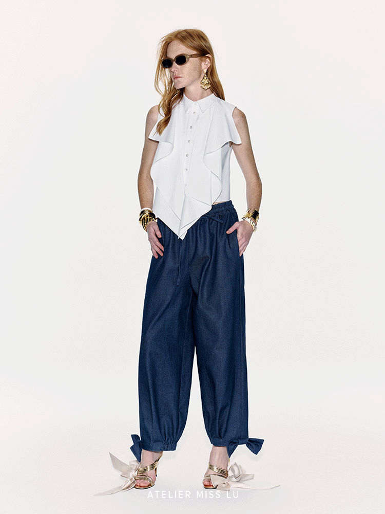 ATELIER MISS LU Three-dimensional Sleeveless Top - MORGAN.