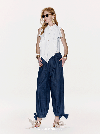 ATELIER MISS LU Three-dimensional Sleeveless Top - MORGAN.