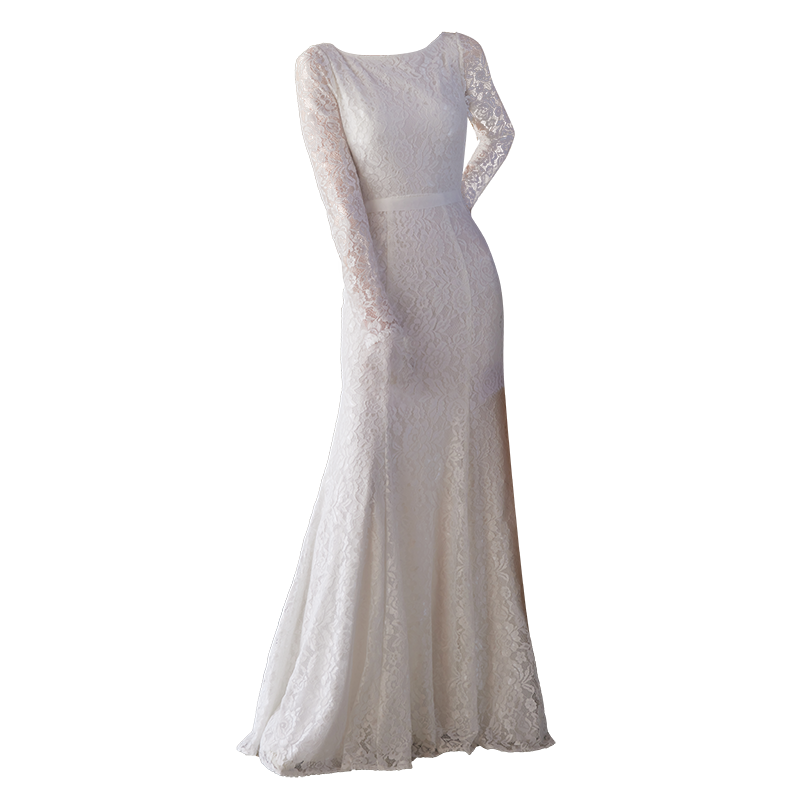 GOUDIN bridal white light wedding dress-IRMA.