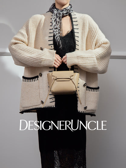 DGU|Gray sweater new design sense niche loose and lazy knitted top jacket - CONSTANT.