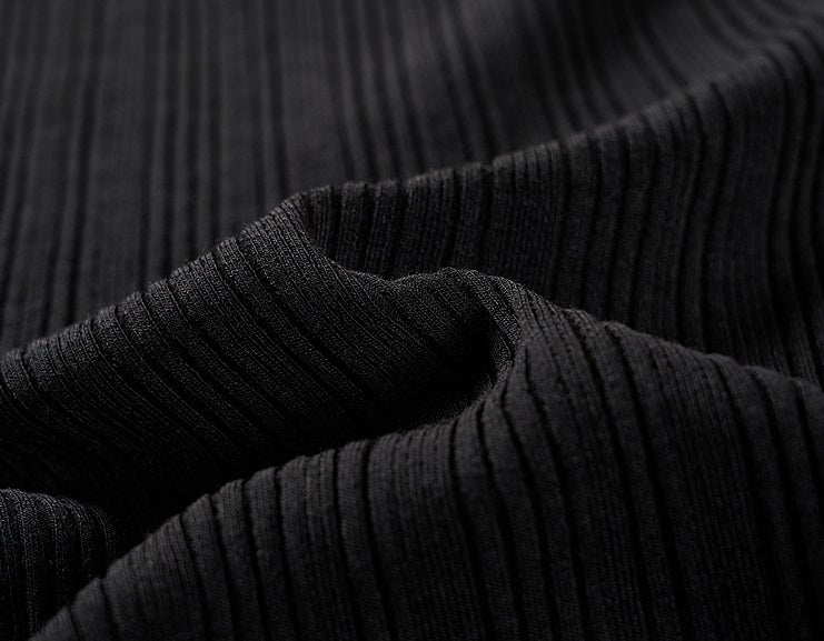 COMME MOI Lu Yan designer's new women's off-the-shoulder stud bead slim wool knitwear - TIRED.