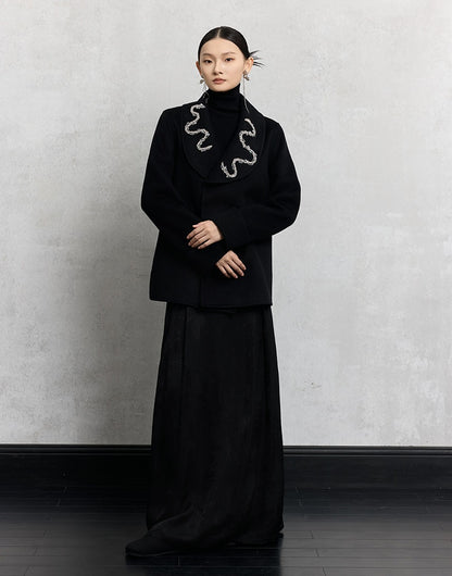 HECO Plain Base Layer Top High Neck black white red apricot Long Sleeve Knit Sweater - nice.