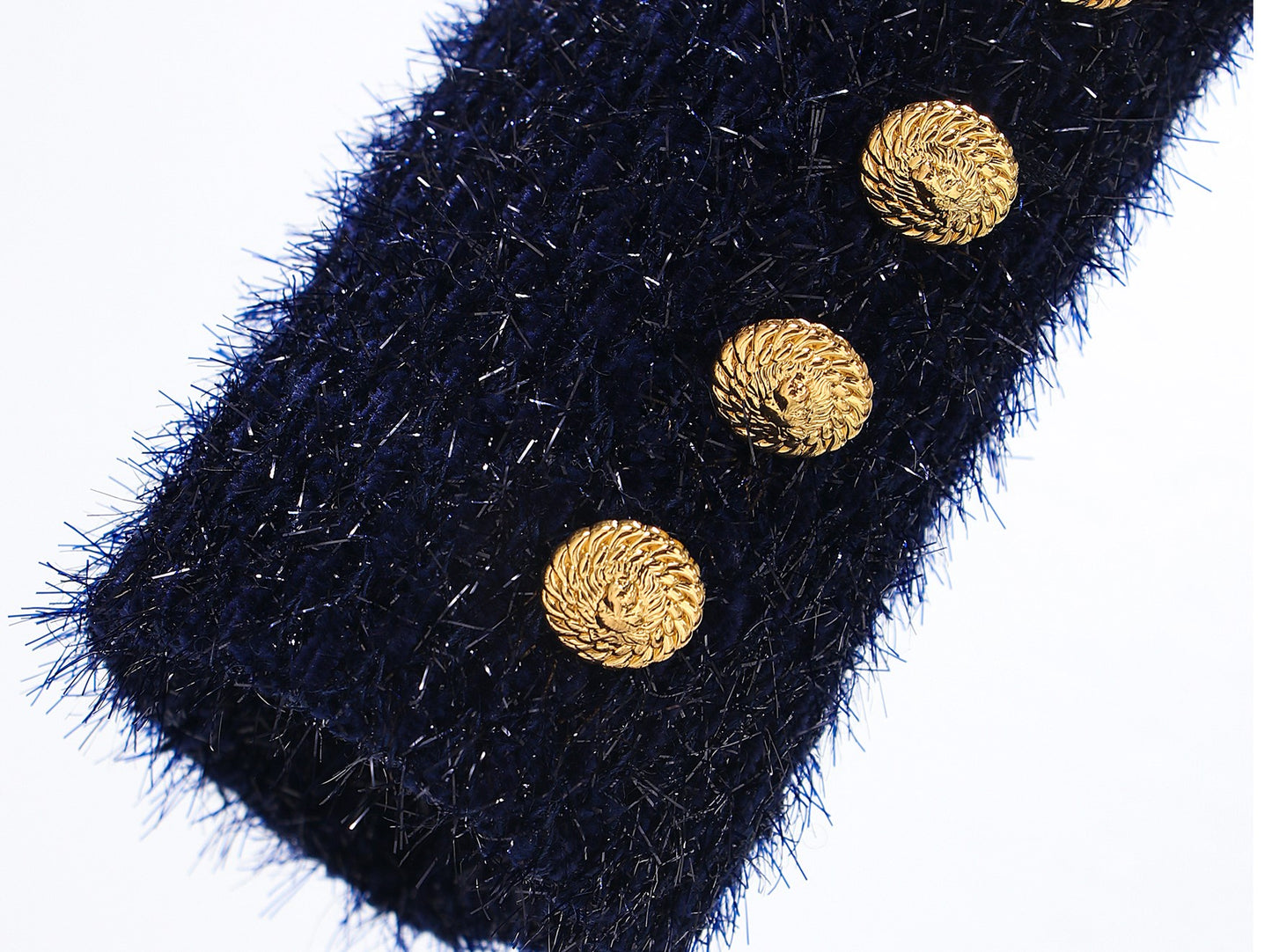 WANGXO |Wool Yarn Weave Waist Cropped Jacket- RAYA.