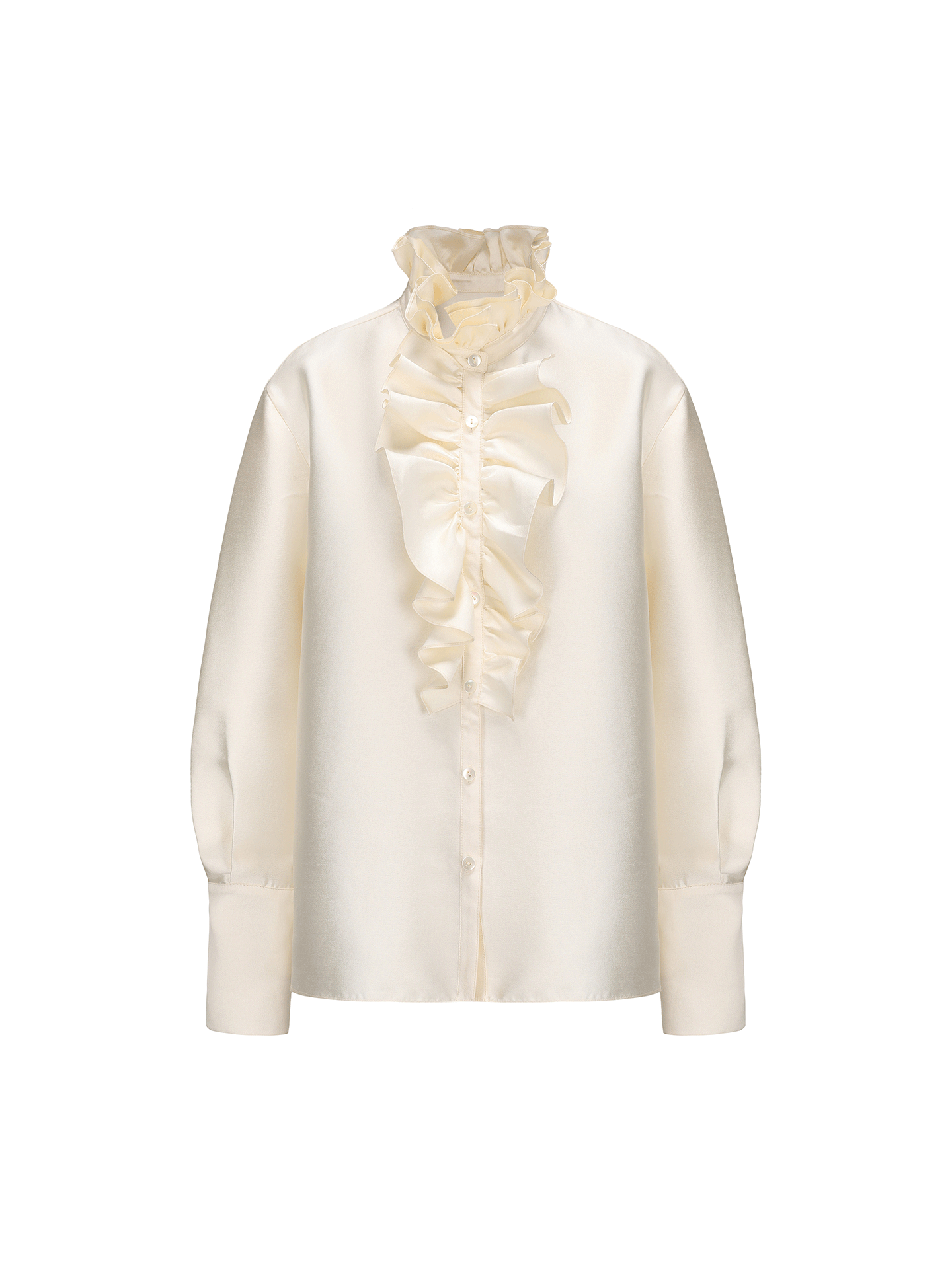 ATELIER MISS LU Court Wind Pleated Design Shirt Top - SUTH