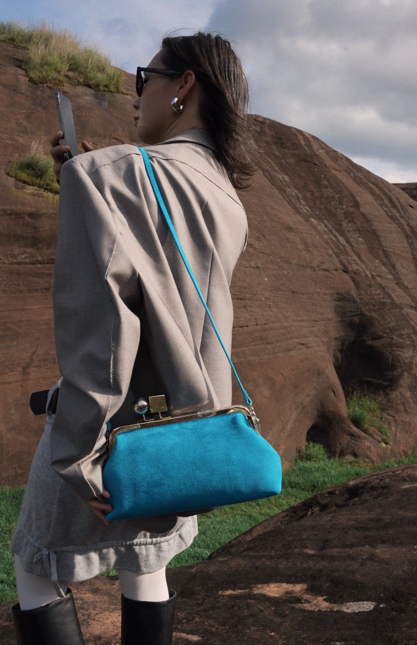 IUBALLET Star Rail Buckle New Mouth Gold Bag - DISTRESS.