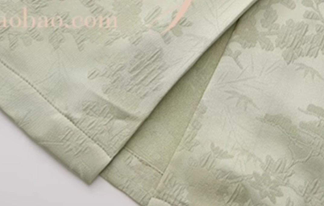 Le palais vintage jacquard satin waist- TEE.