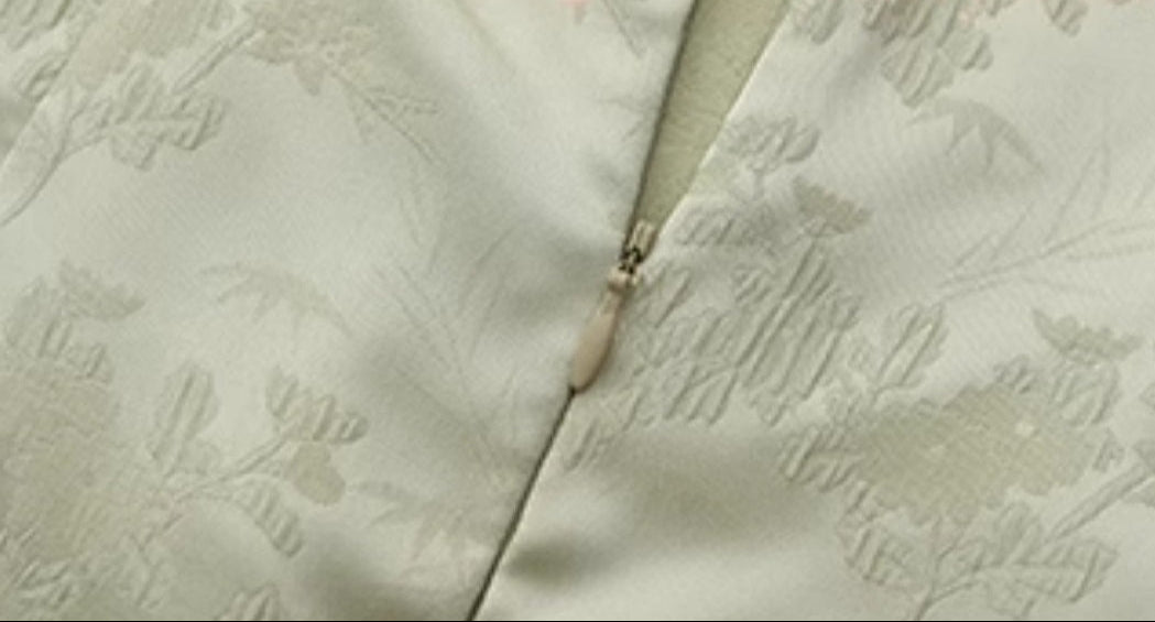 Le palais vintage jacquard satin waist- TEE.