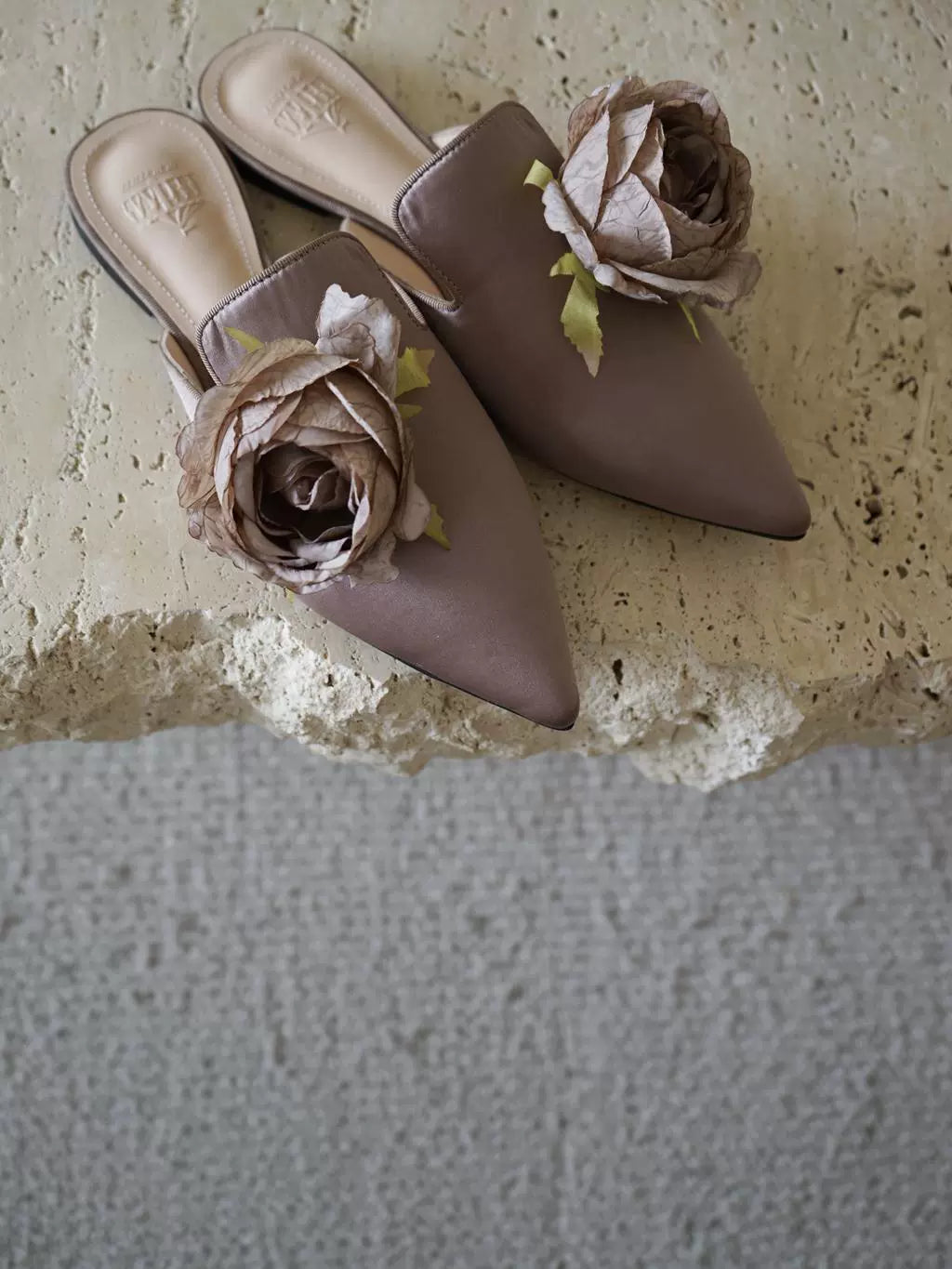 B-FEI women's French flower mules-TANNA.