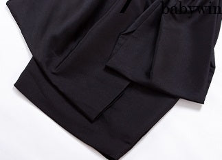 Le Palais Vintage Original Vintage Black Irregular Luxury High-waisted Pencil Skirt-GAL