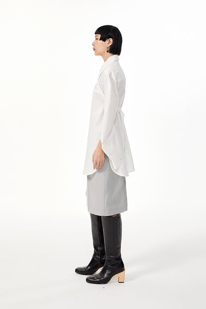 TINY IN double-collar design silhouette 3d green Shirt-JOJO