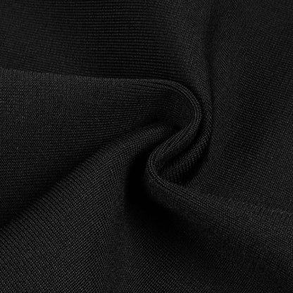 DOLLY Luxury Black Pleated Chest Wrap Off Shoulder High Waist Long Evening Dress-ZOE