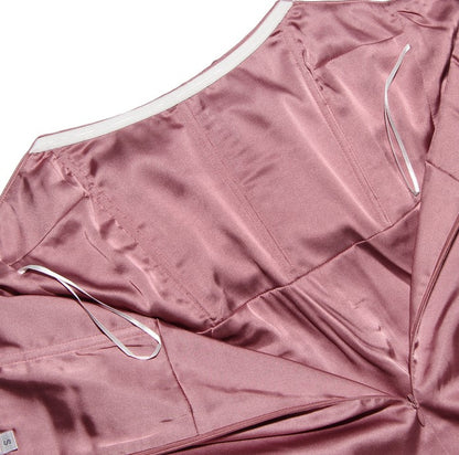 DOLLY Elegant French Style Sleeveless Tube Top Slim Fit Satin Short Dress-KARALINA