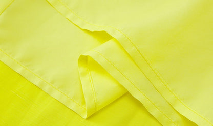 ZHUCHONGYUN lemon yellow gathered waist shirred slim skirt-BAFFY.
