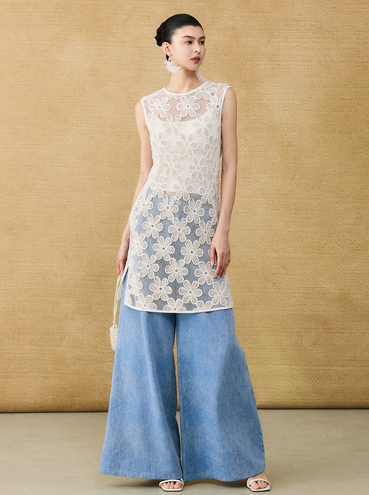 HECO Chinese three-dimensional embroidered dress two-piece dress - SQUIRM.