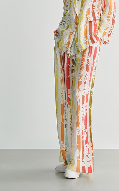 COMME MOI Lv Yan designer summer women's high-waisted wide-leg pants - TYE.