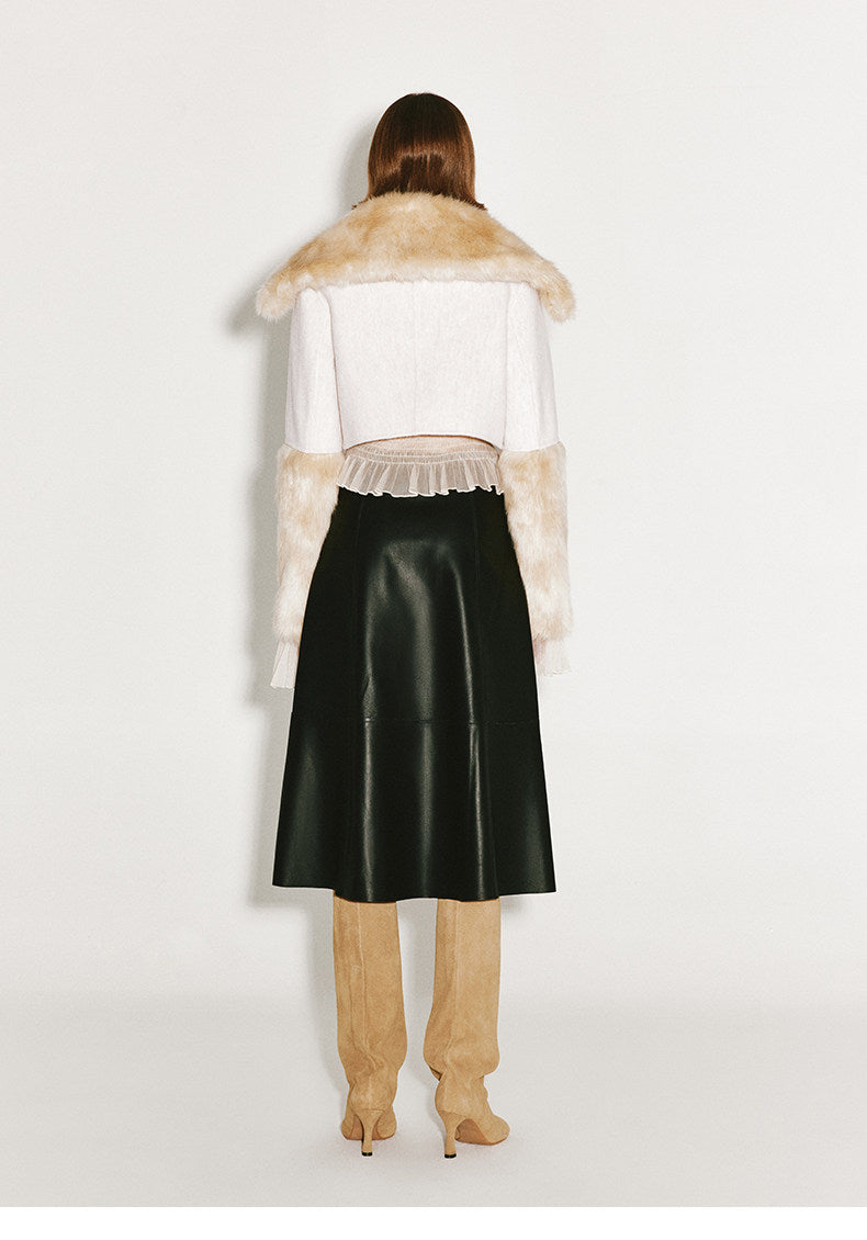 ATELIER MISS LU Pressed Pleated Soft Tulle Stretch Top - DIVINE
