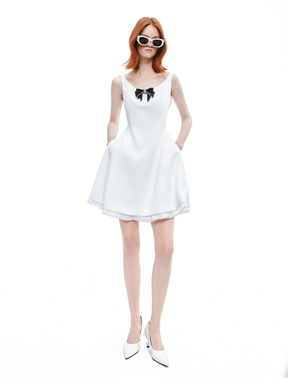 YES BY YESIR | Ye Qians Miss Diamond Butterfly Umbrella Dress -BELLAROSE.