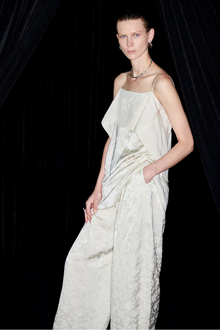 M essential Mackay designer  jacquard cool straight-leg trousers - Yuehui.