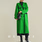 Couture Australian wool mid-length double-sided coat jacket - Phiolo