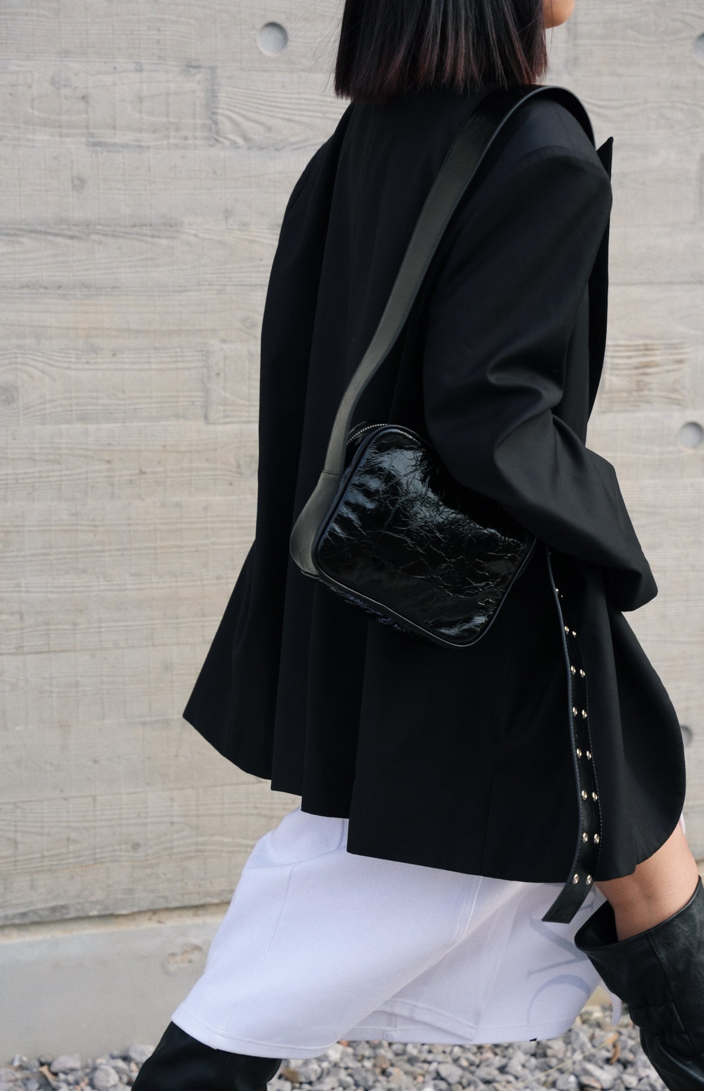 IUBALLET Small Leather Square Bag- GRACE.