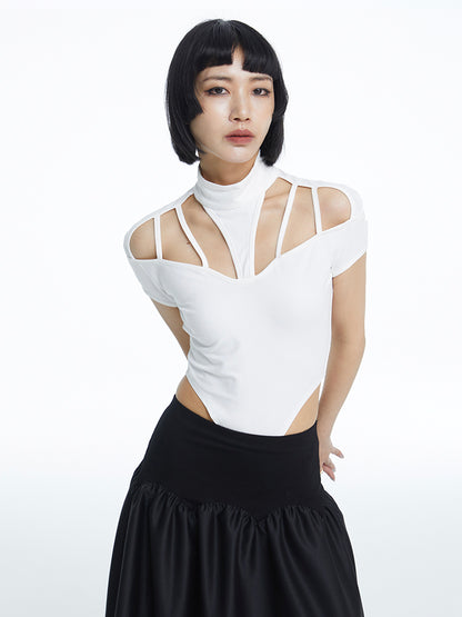 TINY IN cut-out short sleeve one-piece women's summer top -ANDRE
