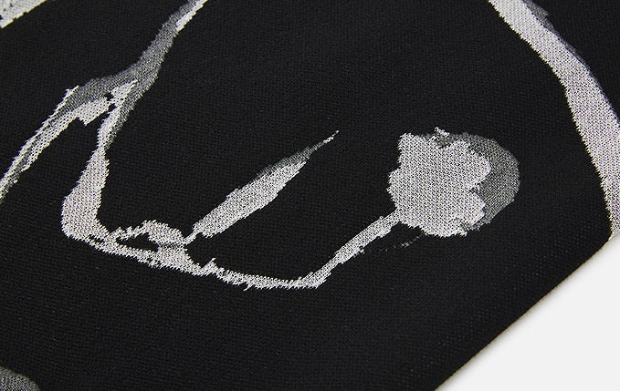 ZHUCHONGYUN jacquard wide-leg knitted trousers and top outfit set-NANCY.