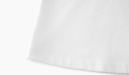 ZHUCHONGYUN cotton curved cut silhouettes white blouse-ISHIDA.