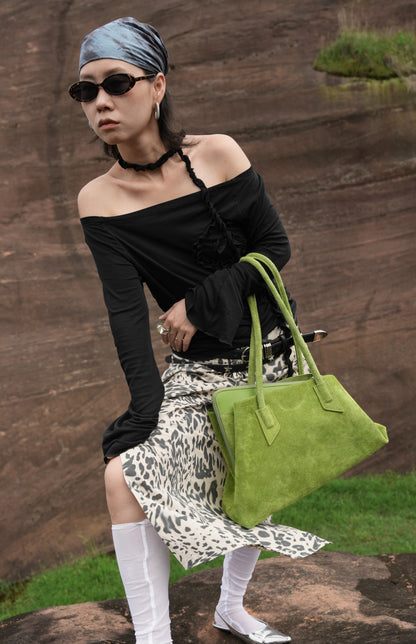 IUBALLET Free Growth: New large-capacity tote leather shoulder bag - MUSIC.