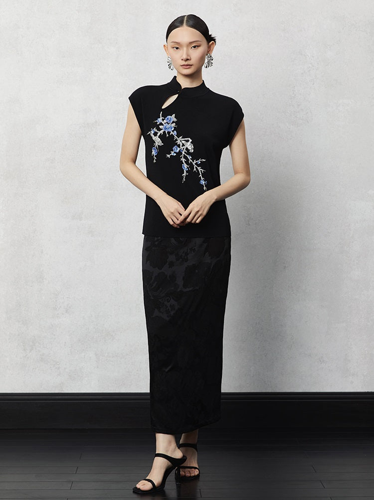 HECO Pleated Feminine Slit Long Skirt Summer - cors.