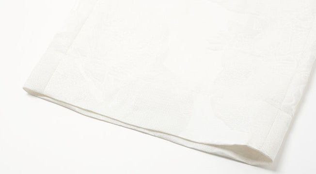 ZHUCHONGYUN summer white glossy straight trousers-SHMURDA.