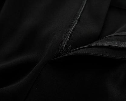 COMME MOI  Black wide-leg women's pants - ELLA.