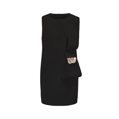 ATELIER MISS LU Three-dimensional Orchid Shape Pocket Dress - FRANCE