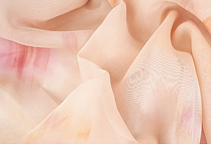 HECO Chinese Resort Style Flowing V-neck Dress - STONE.