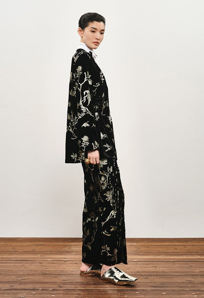 ZHUCHONGYUN sculptural textured bold Walnut Foil Ring-TAMIYA.