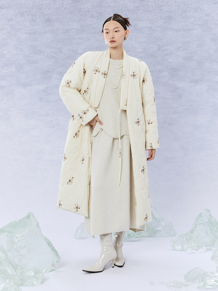 HECO Winter Warm Raccoon Fleece Wool Knitwear Sweater Women - side.