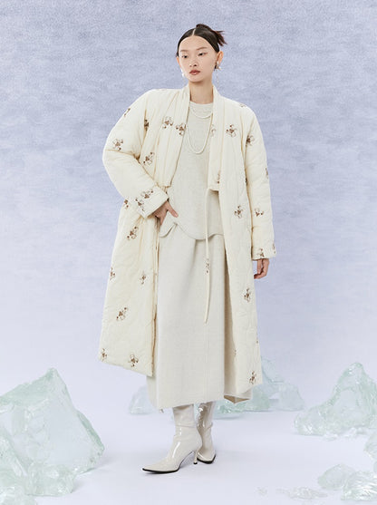 HECO Winter Warm Raccoon Fleece Wool Knitwear Sweater Women - side.