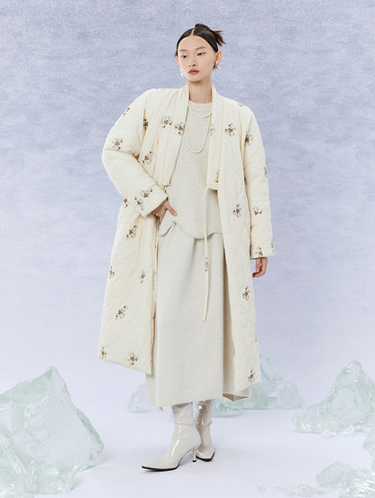 HECO Black white coffee Raccoon Fleece Wool Knitwear Sweater Women - side.