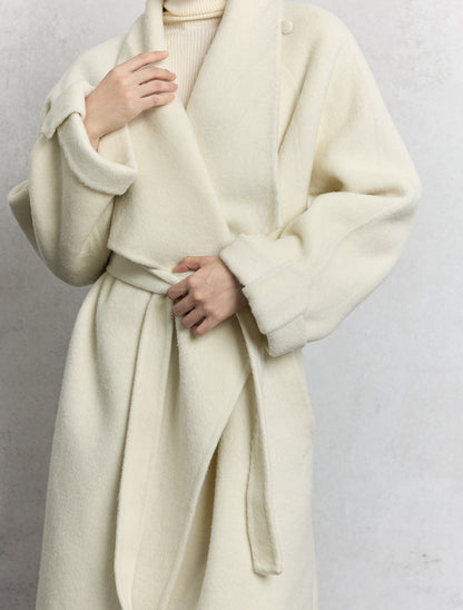 HECO Winter Thickened Warm Lapel Double-sided Woolen Long Wool Coat - loyal.