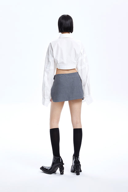 TINY IN ultra-short with large sleeves women's top -LULU.
