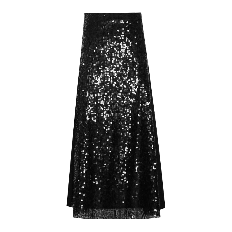 PURITY HIGH-END CHIC sequins sleeveless top skirt set- Raye