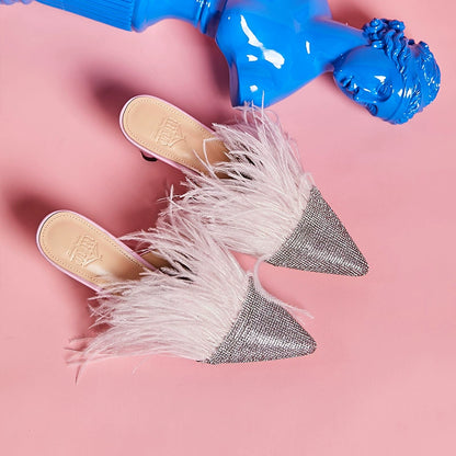 B-FE original flash diamond pointed toe heels-GABY.